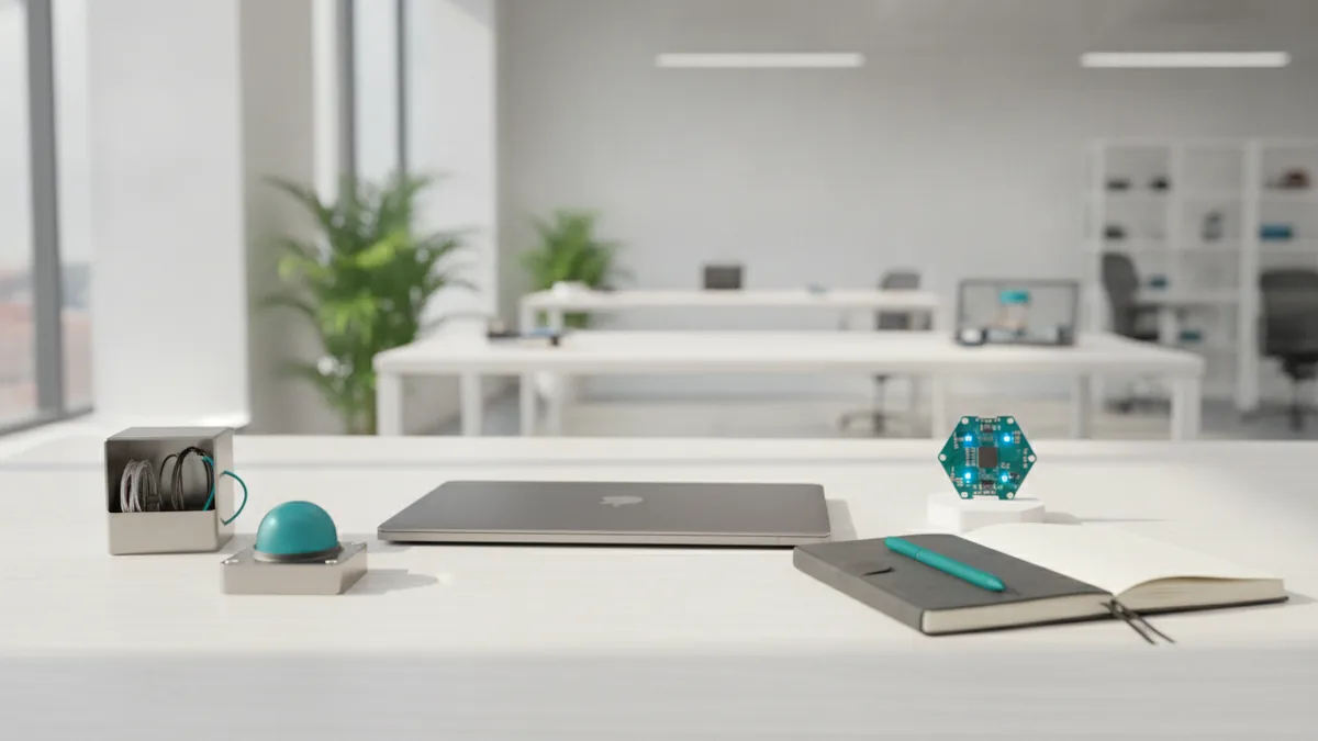 Desk scene suggesting autonomous planning and actions in agentic AI