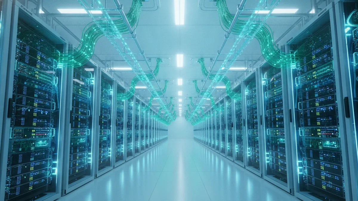 Large GPU cluster supporting model training in a spacious computing hall