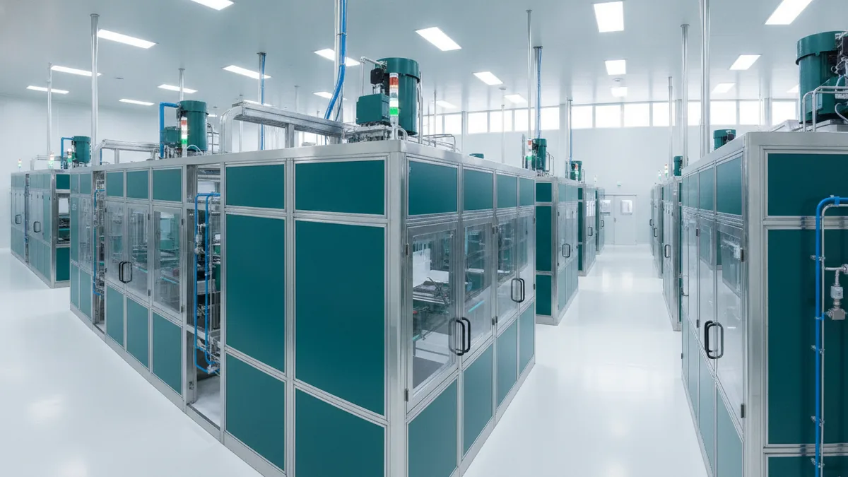 Advanced chip manufacturing Advanced semiconductor manufacturing plant with clean production equipment for AI chips