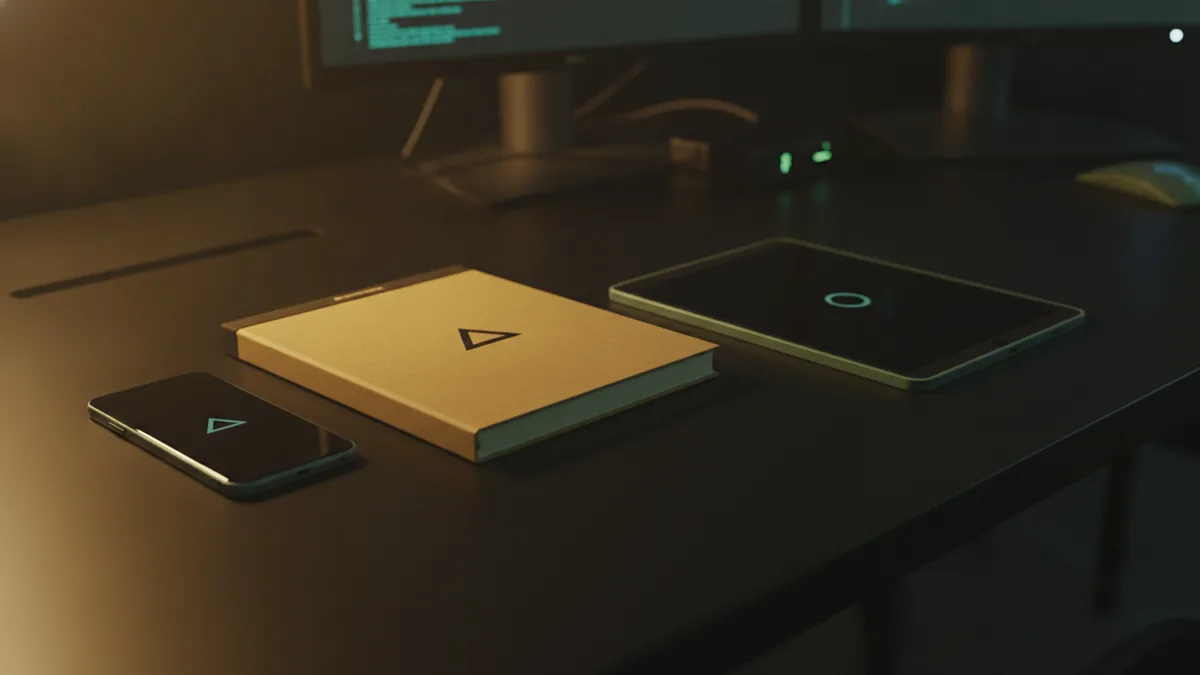 Tidy desk with notebooks and devices for choosing the right AI workflow