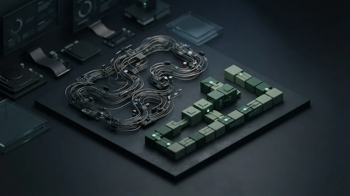 A miniature process path shows how a focused AI tool can simplify a costly task