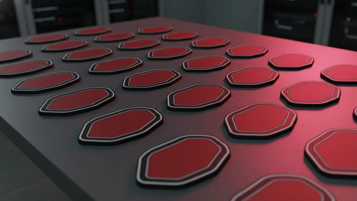 Emblems with strong red accents laid out for comparison.