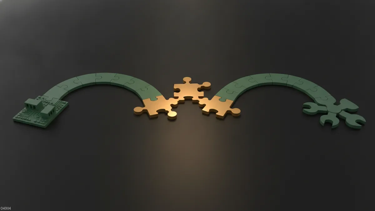 Modular components representing MCP server and client roles
