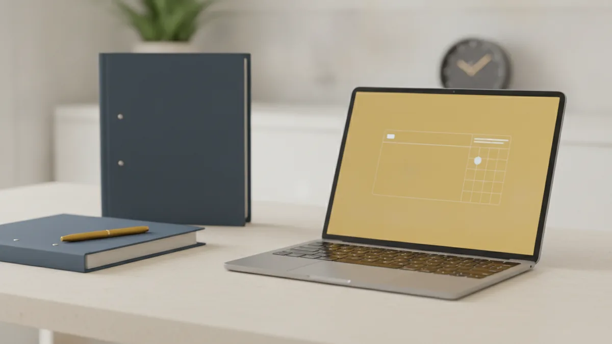 Tablet and laptop setup for creating and packaging digital products with AI