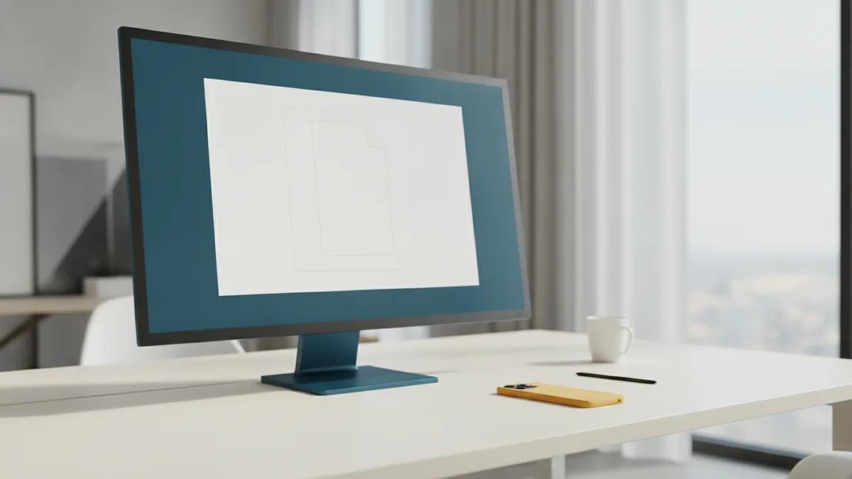 A clean drafting workspace for automating content creation workflows