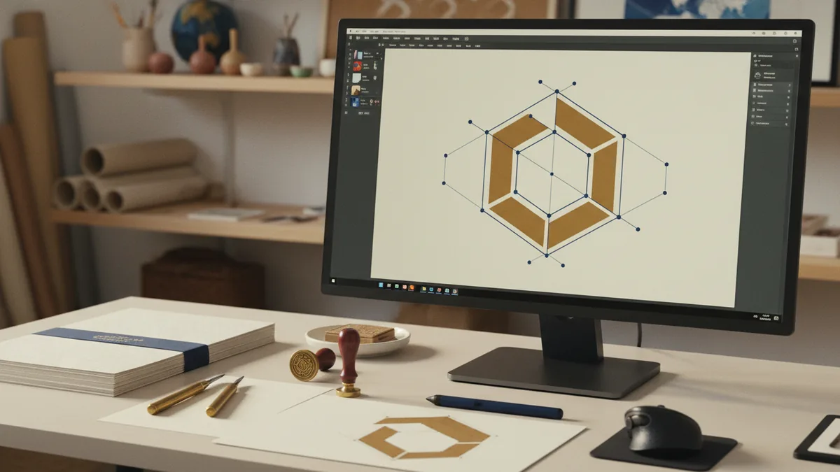 Building vector logo shapes for a clean, scalable design