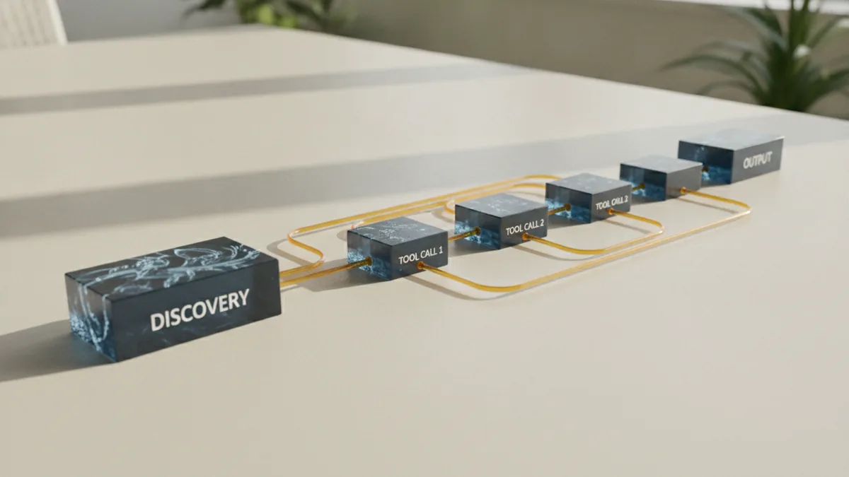 MCP data flow overview Objects arranged to show how an AI app connects to server tools and data