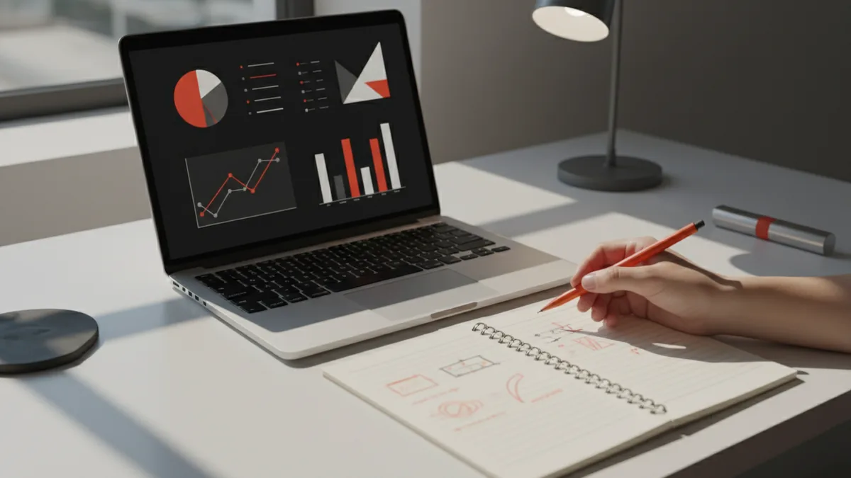 Reviewing benchmark results Analyst reviewing llm benchmark results and evaluation metrics