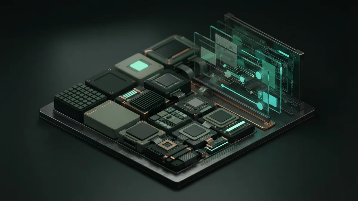 Specific prompts narrow the task Modular blocks arranged with care to show how specific AI prompts narrow a task