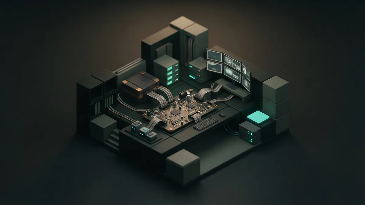 AI startup leadership Modular workspace representing the leadership and growth of an AI startup
