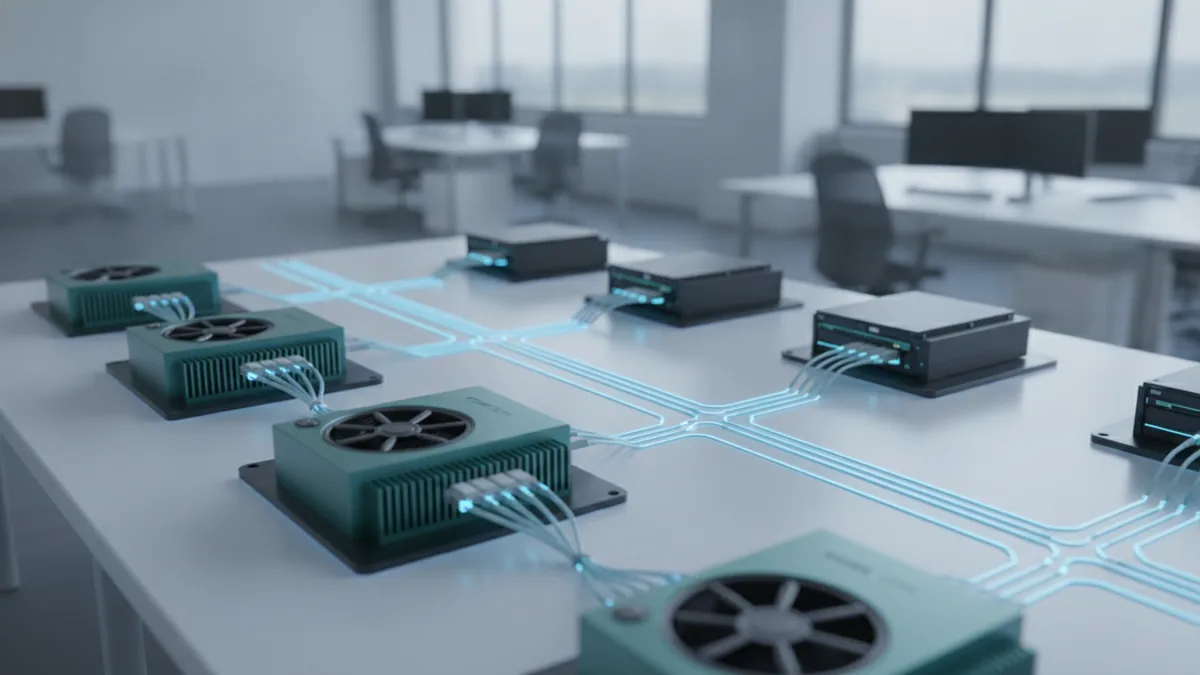 The cost of running an AI agent AI agent workflow represented by connected data nodes and processing hardware