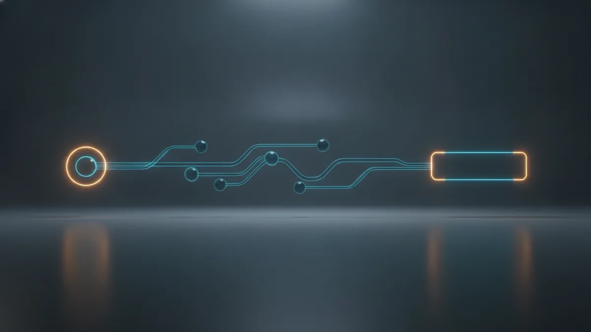 Light trails show delay between an AI input and its output